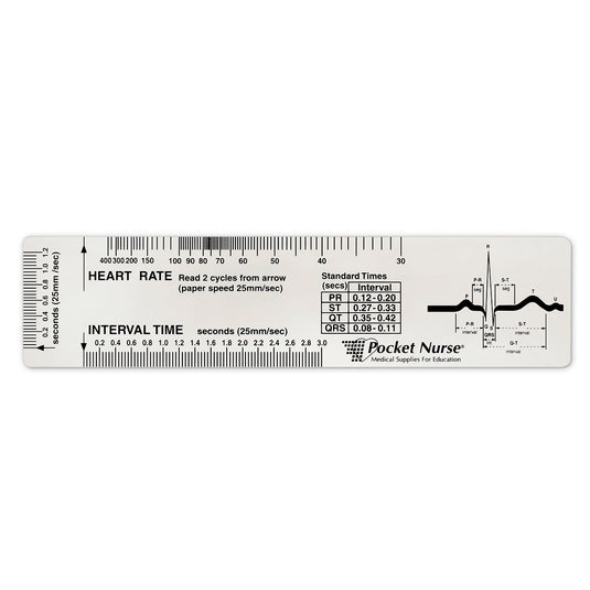 EKG Ruler - Clear