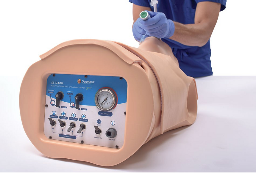 HAL® Mehrzweck-Atemwegs- und CPR-Trainer für Erwachsene – Dunkel [SKU: S315.400.PK.D]