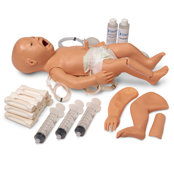 Simulateur de nouveau-né Gaumard® Pedi® pour assistance respiratoire avancée - 23 po. L x 8-1/2 po. W - Léger