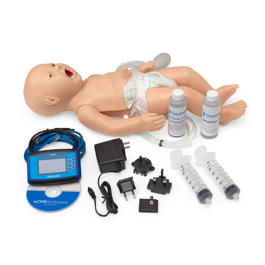 Gaumard® PEDI® Blue Neonatal Simulator with SmartSkin Technology - Light [SKU: SB34989 L]