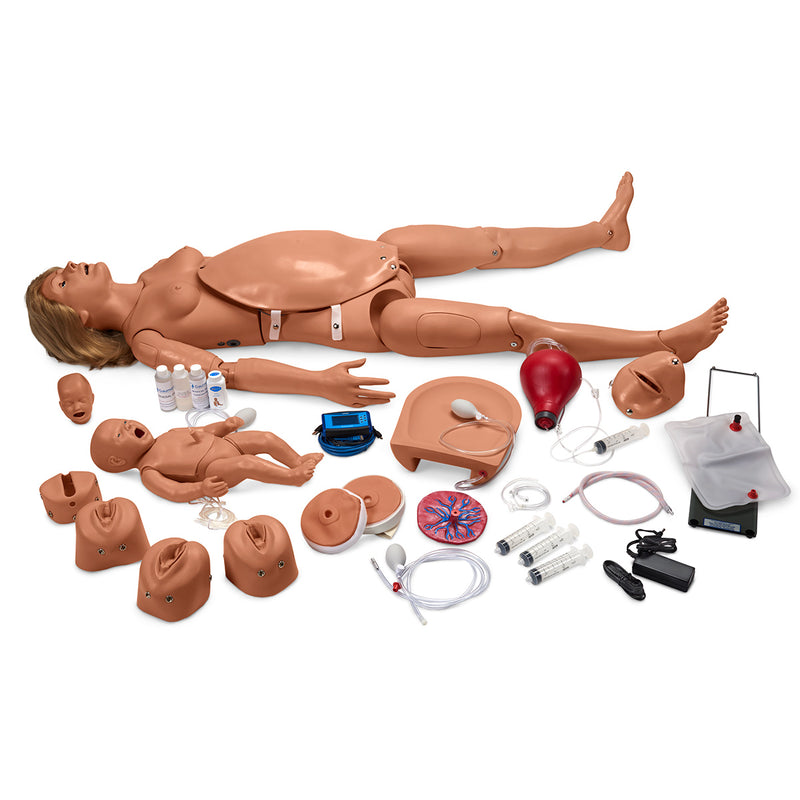 Load image into Gallery viewer, Gaumard&lt;sup&gt;®&lt;/sup&gt; NOELLE&lt;sup&gt;®&lt;/sup&gt; Maternal and Neonatal Birthing Simulator with PEDI® Blue Neonate
